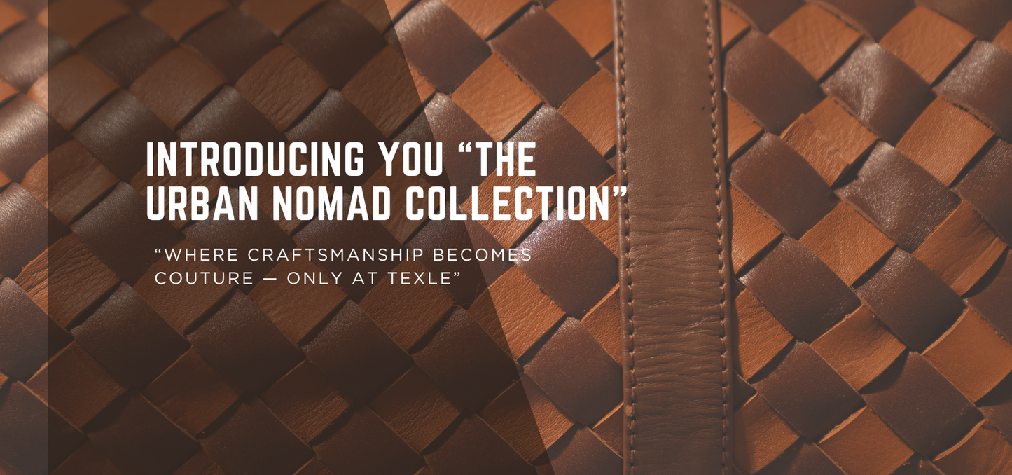 Heritage Leather handweaved duffle bag